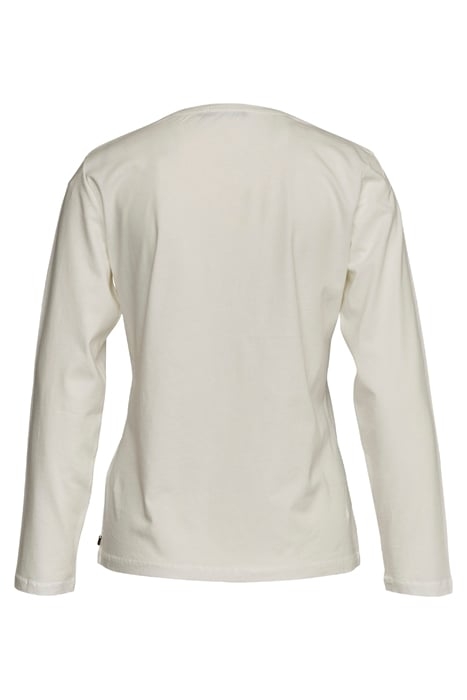 CREW NECK TEE LS + DECO WHITE 2