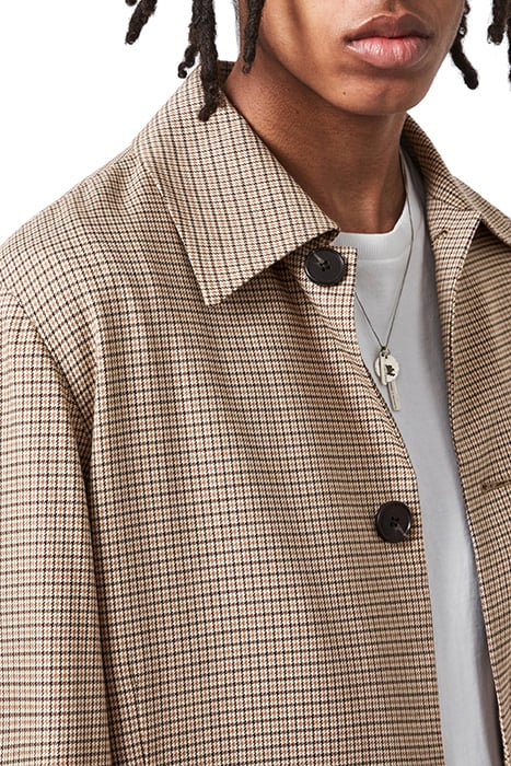 AXON COAT BROWN/BEIGE CHECK 4