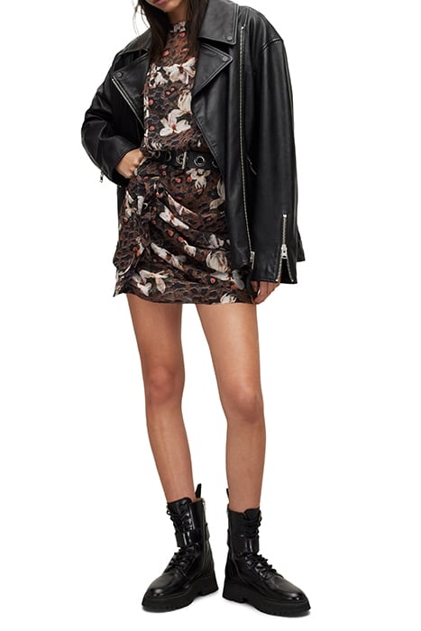 HALI ALESSANDRA DRES ANIMAL BROWN 4