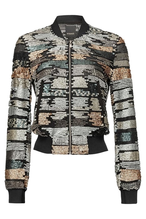 QUERCETO BOMBER TULLE RICAMO P WHITE/GREY/PALE BLUE 6