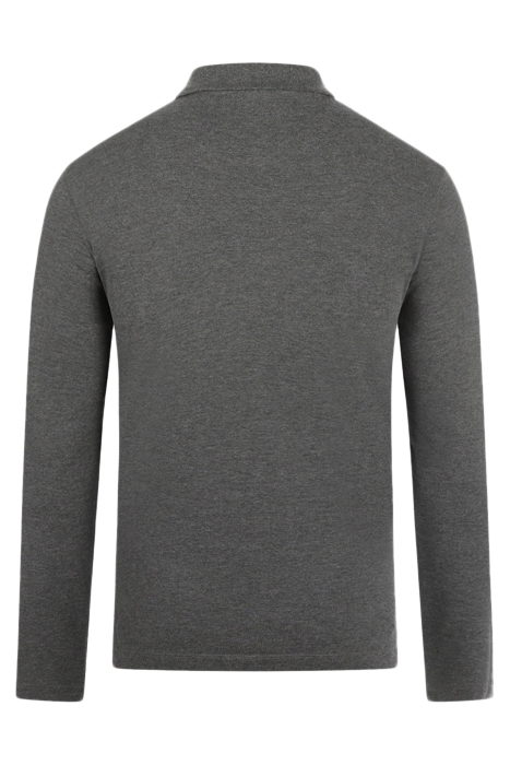 L/S POLO DARK GREY MELANGE 2
