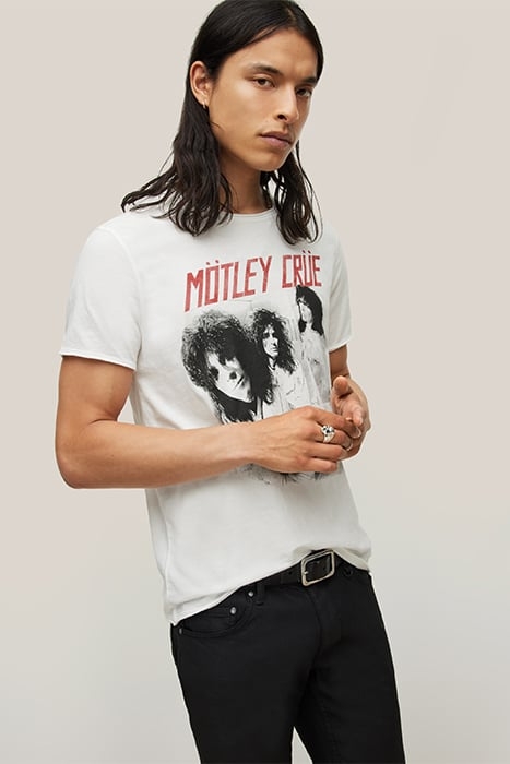 SS RAW EDGE TEE - MOTLEY CRUE STRAIGHT JACKETS SALT 4
