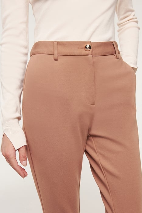 MILANO-STITCH KICK FLARE TROUSERS BEIGE 4