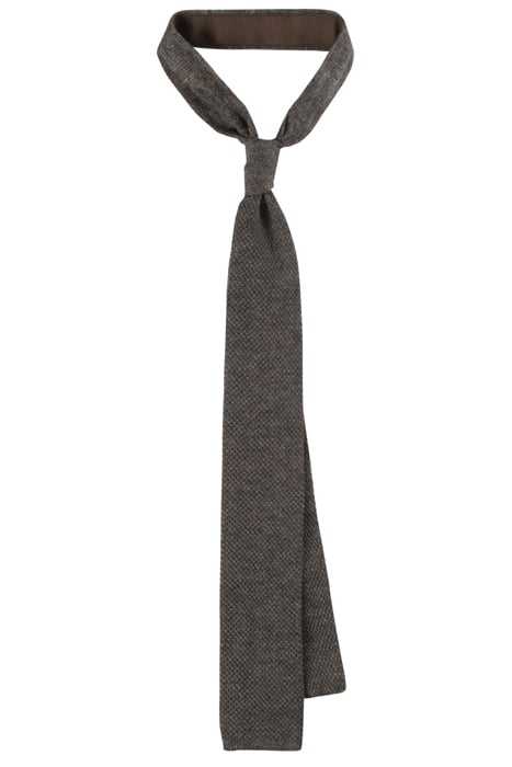 BROWN KNITTED TIE 1