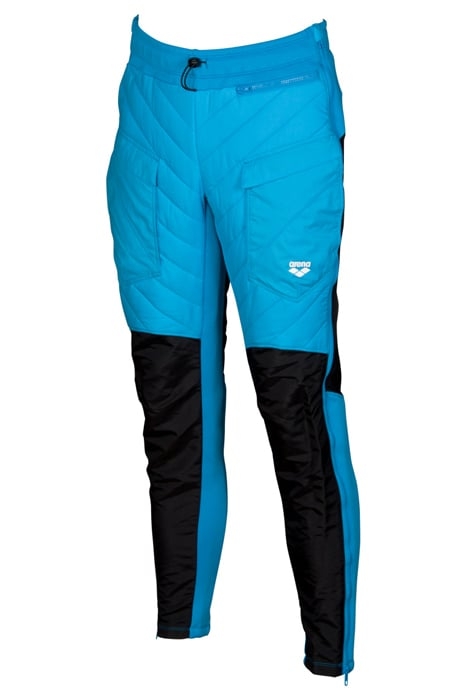 HALF-QUILTED PANT CYAN BLACK 8