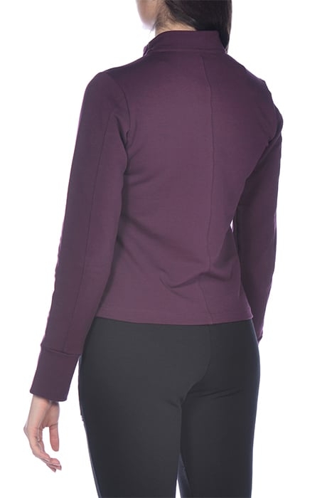 W ASYMMETRIC F/Z JACKET RED WINE 7