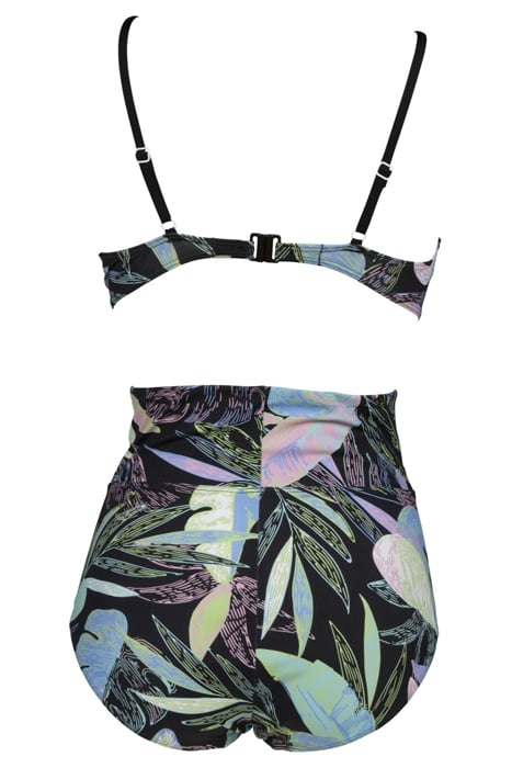 W CECILIA TWO PIECES C-CUP BLACK MULTI BLACK 2