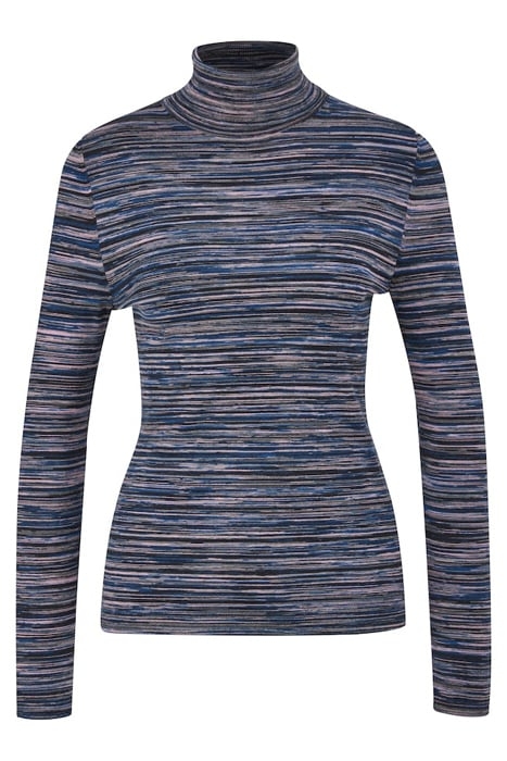 PULLOVER LONGSLEEVE, TURTLENECK GREY/BLACK 1