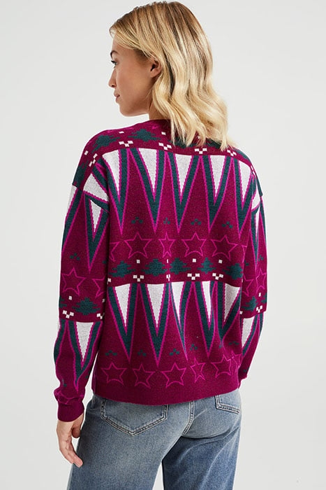 KNITTED PULLOVER DARK PURPLE 3