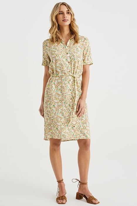 DRESS MID LENGTH BEIGE 2