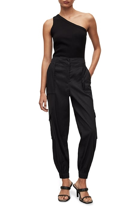 FRIEDA LINEN TROUSER BLACK 2
