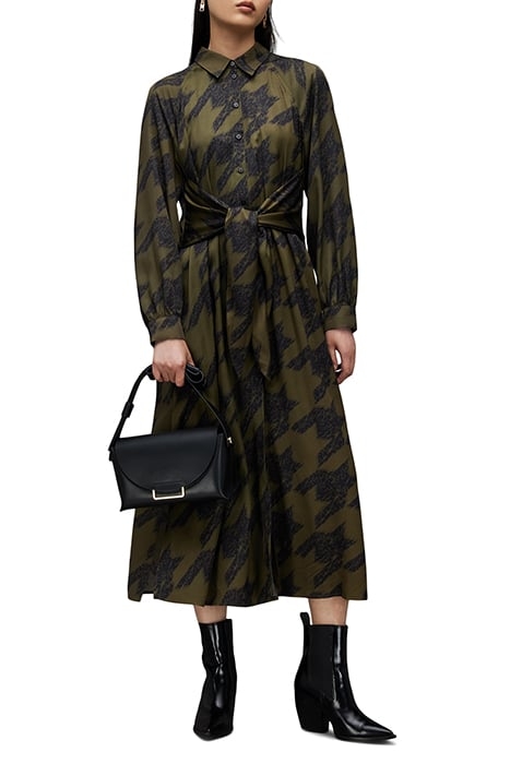 CLANETTA TONI DRESS KHAKI GREEN 3