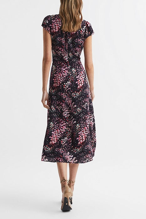 AMIRA DRESS BLACK/PINK 2