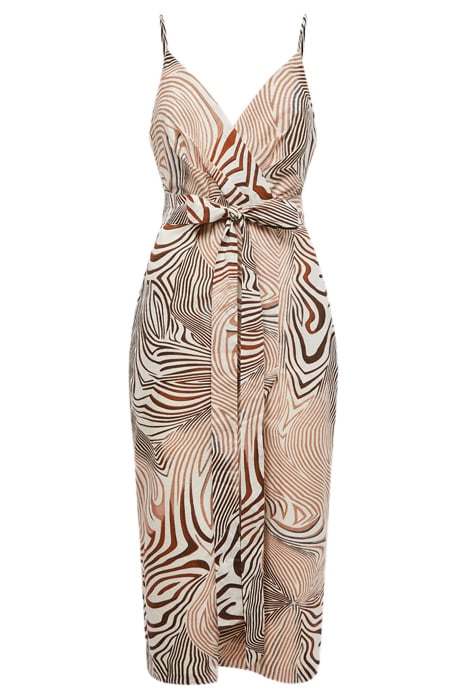 ROSIE DRESS BROWN/WHITE 7