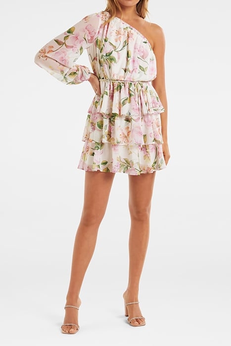 SIENNA ASYMM TIERED MINI HOLLAND FLORAL 3