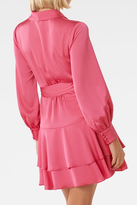 MIKAYLA SATIN MINI DRESS RASPBERRY JELLY 2