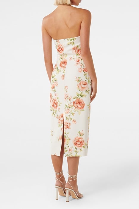 TIANA STRAPLESS MIDI EASTON FLORAL 2