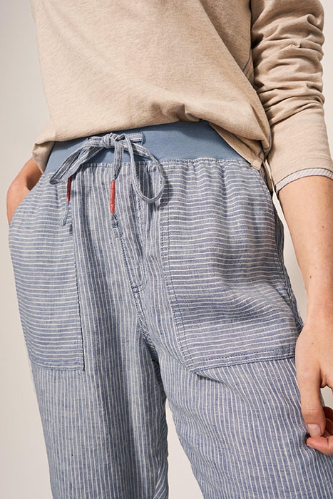 EFFIE LINEN TROUSER BLUE 3