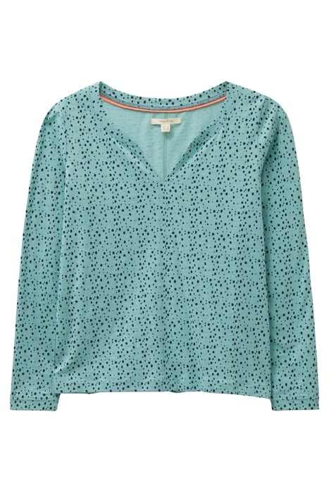 NELLY LS TEE TEAL PRINT 4