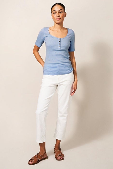 SHERBET TEE BLUE PRINTED 1