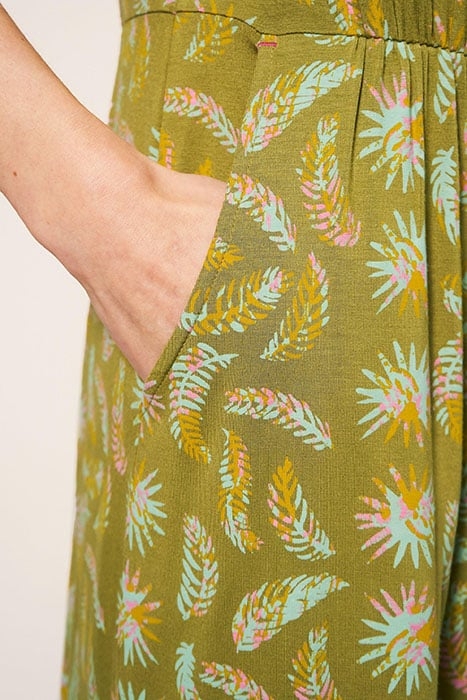 TALLIE ECO VERO JERSEY DRE GREEN PRINTED 3