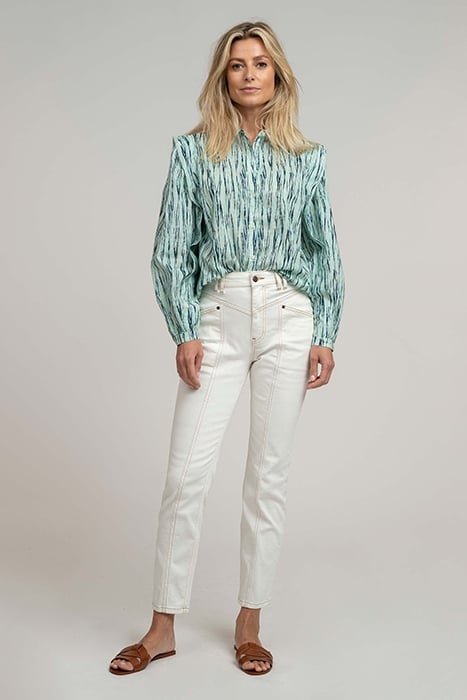 RAINA BLOUSE SHIBORI LAGOON 1