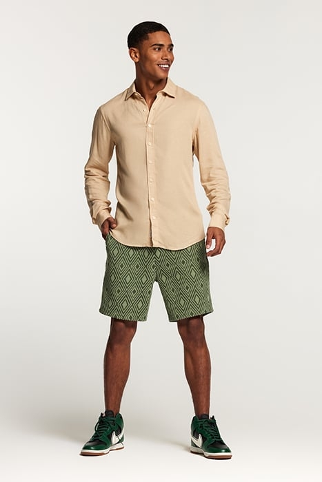 MEN INTARSIA SHORTS CILANTRO GREEN 3