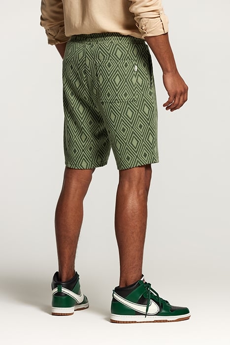 MEN INTARSIA SHORTS CILANTRO GREEN 2