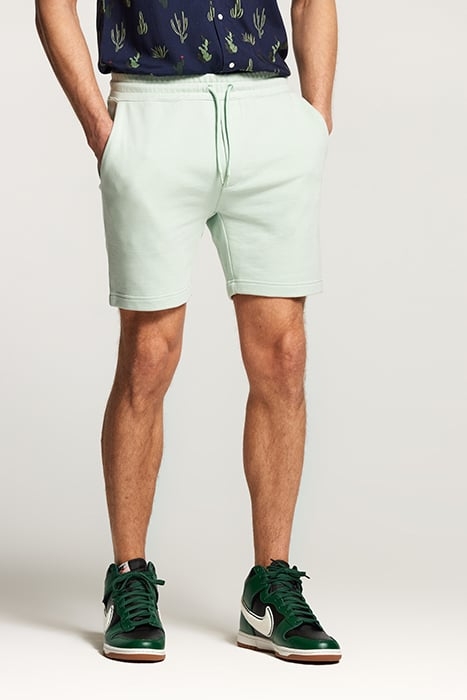MEN SWEAT SHORTS SOLID STEVE SEA FOAM GREEN 1