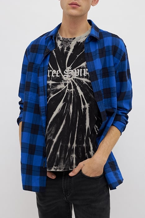 ELECTRIC BLUE CHECKERBOARD REGULAR SHIRT 1