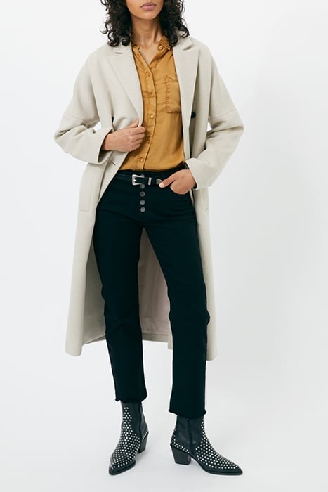 YELLOW BEADED CUPRO SHIRT 2