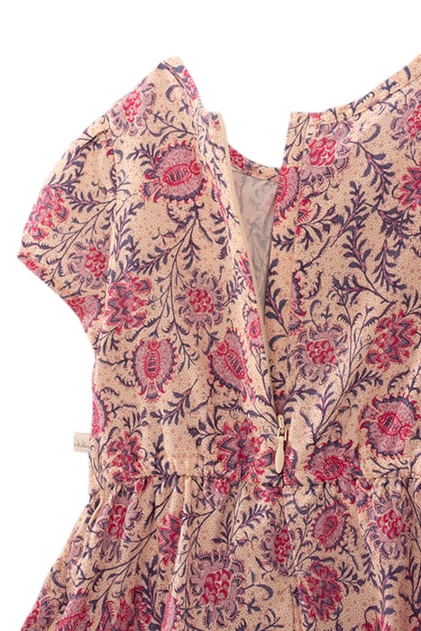 BABY GIRLS’ PINK FLORAL PAISLEY PRINT LENZING™ ECOVERO™ DRES 7