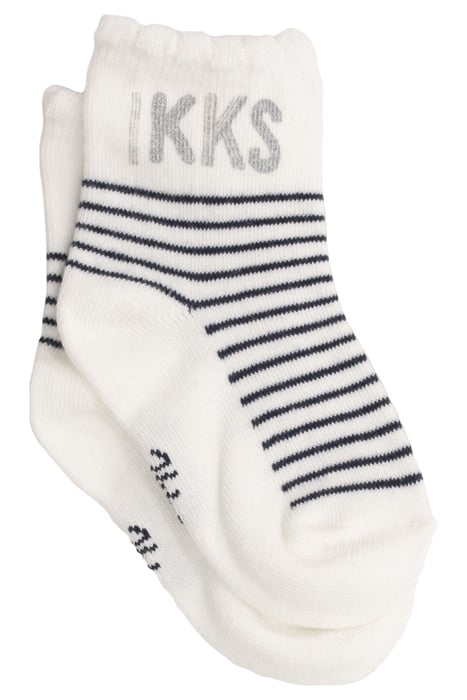 BABY GIRLS’ PINK, WHITE AND NAVY SOCKS 3