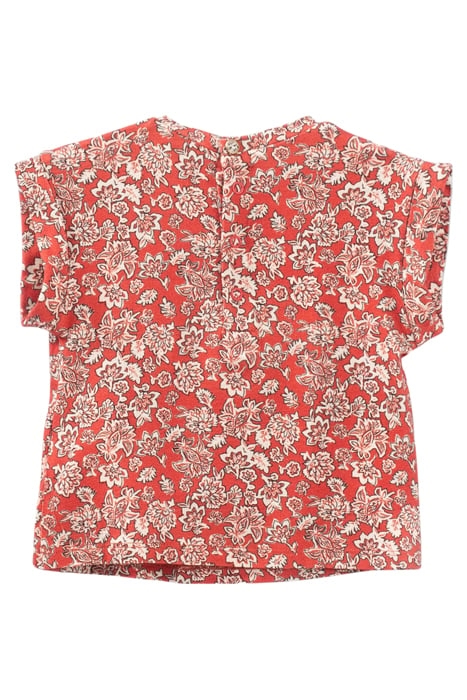 BABY GIRLS’ RED FLORAL PRINT T-SHIRT 2