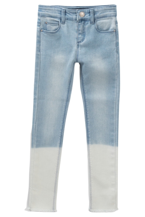 GIRLS’ LIGHT BLUE SKINNY JEANS WITH EMBROIDERED WAISTBAND 2