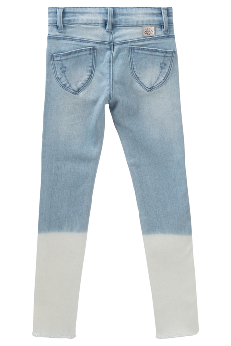GIRLS’ LIGHT BLUE SKINNY JEANS WITH EMBROIDERED WAISTBAND 3