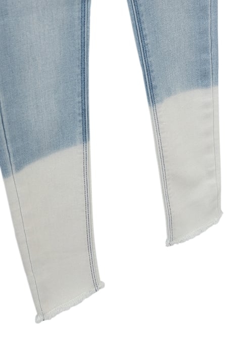 GIRLS’ LIGHT BLUE SKINNY JEANS WITH EMBROIDERED WAISTBAND 8