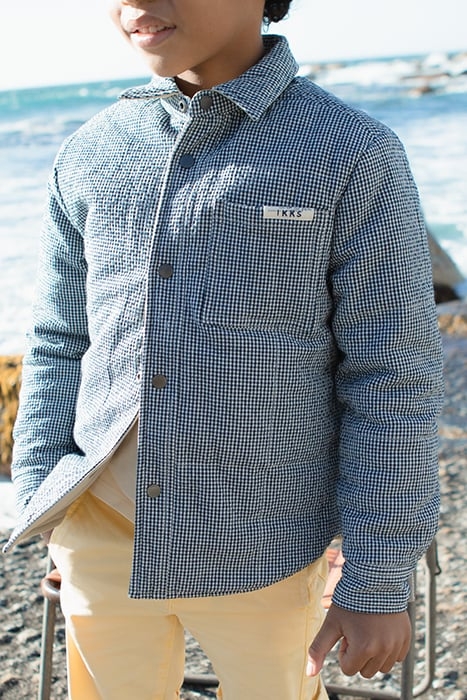 BOYS’ BEIGE/VICHY CHECK REVERSIBLE JACKET 5