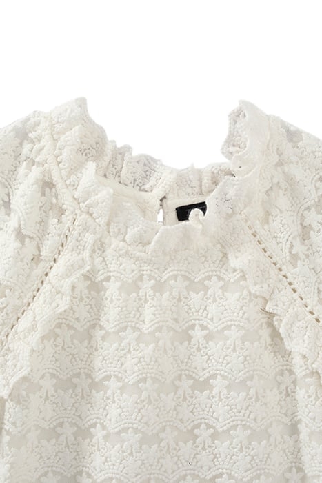 GIRLS’ OFF-WHITE LACE BLOUSE 4