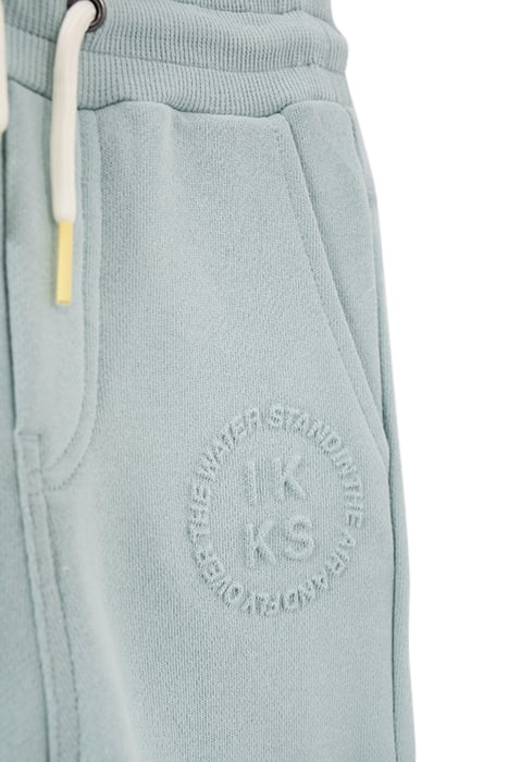 BOYS’ AQUA GREEN JOGGERS WITH NYLON CHEQUERED POCKET 7