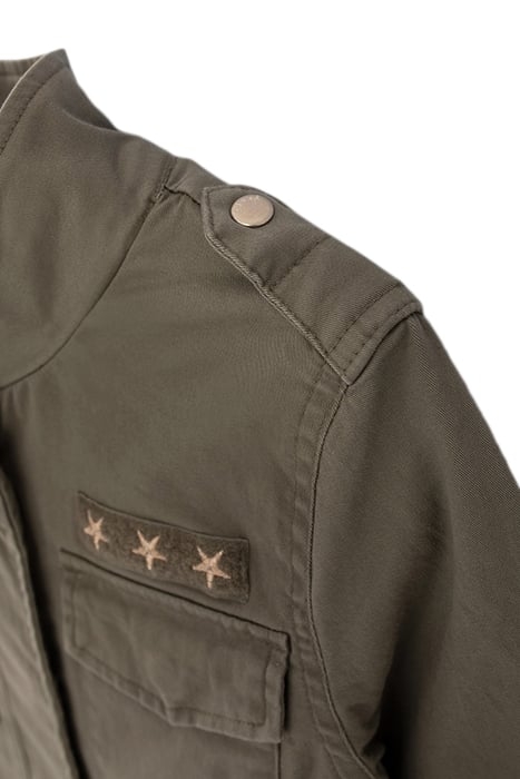 GIRLS' KHAKI SAFARI JACKET WITH XL EMBROIDERED BACK 8