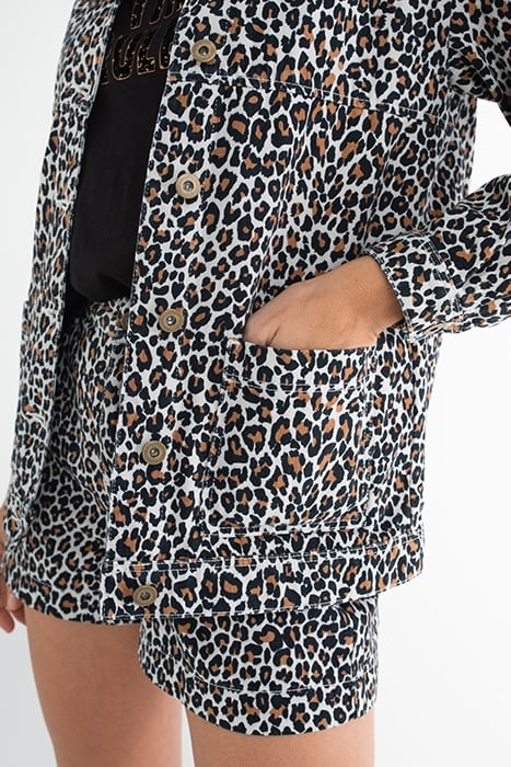FAWN LEOPARD PRINT DENIM JACKET 7