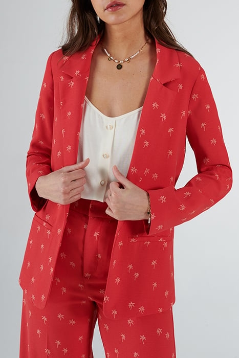 TEA ROSE SUIT JACKET WITH PALM TREES 1