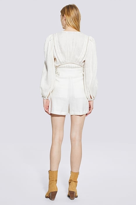 SHOREDITCH SHORT IN ECRU 3