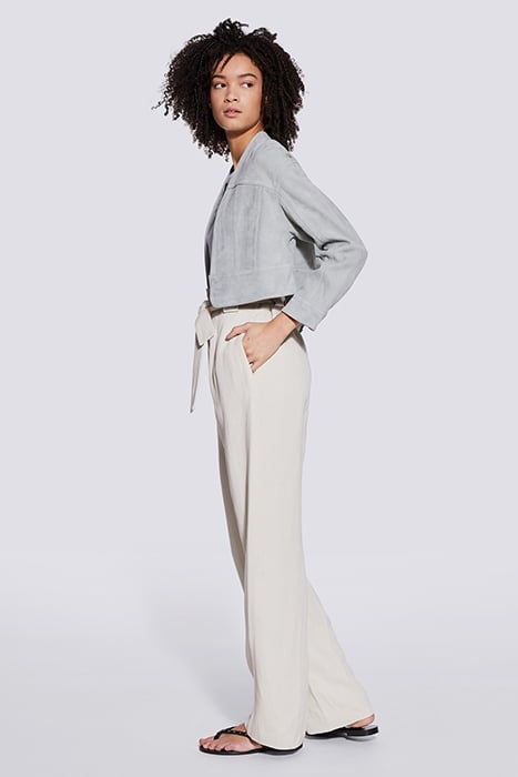 ATIK LEATHER & BIKER JACKET IN WATER GREEN 5