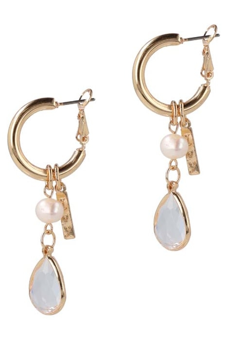 CRYSTAL PEARL HOOPS 3