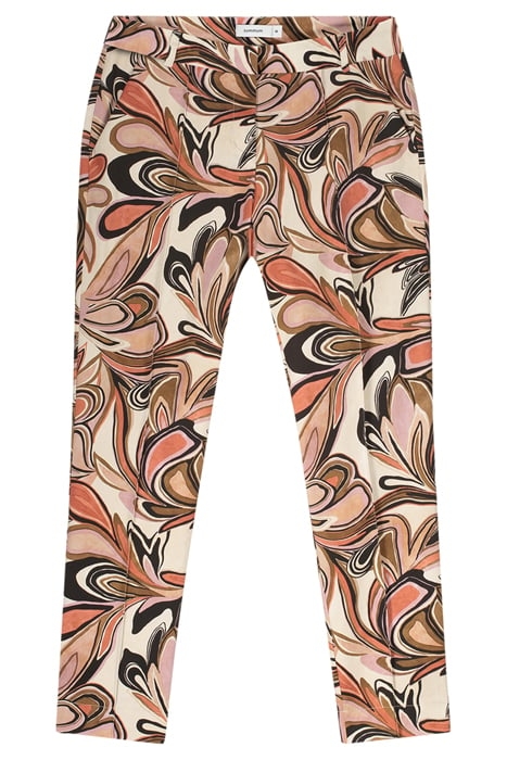 TROUSERS PAINTED FLOWER CO/EA MULTICOLOUR 4
