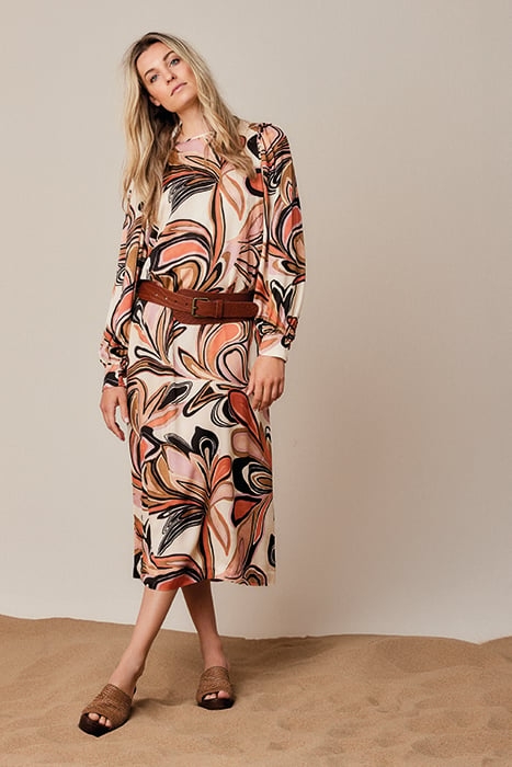 DRESS PAINTED FLOWER MULTICOLOUR 2