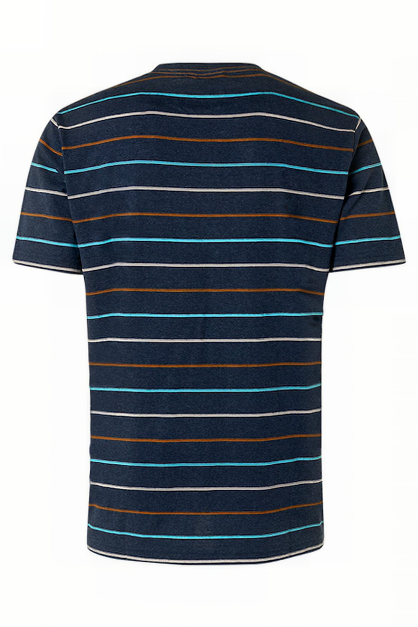 T-SHIRT CREWNECK MELANGE MULTI COLOURED STRIPES NIGHT 5