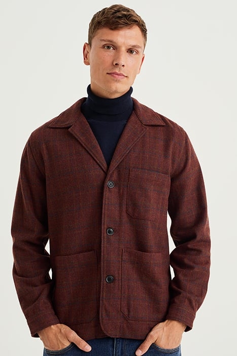 OVERSHIRT BURGUNDY RED 1